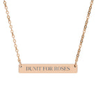 Personalized Horse Name Bar Necklace Accessories The Cinchy Cowgirl - Print One Size 18K Rose Gold PVD coating