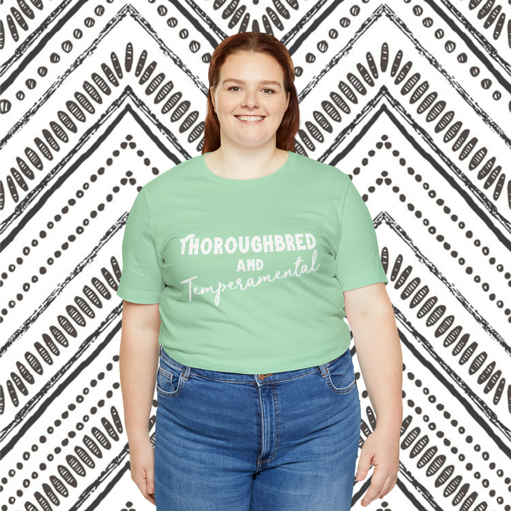 Thoroughbred & Temperamental Short Sleeve Tee Plus Size