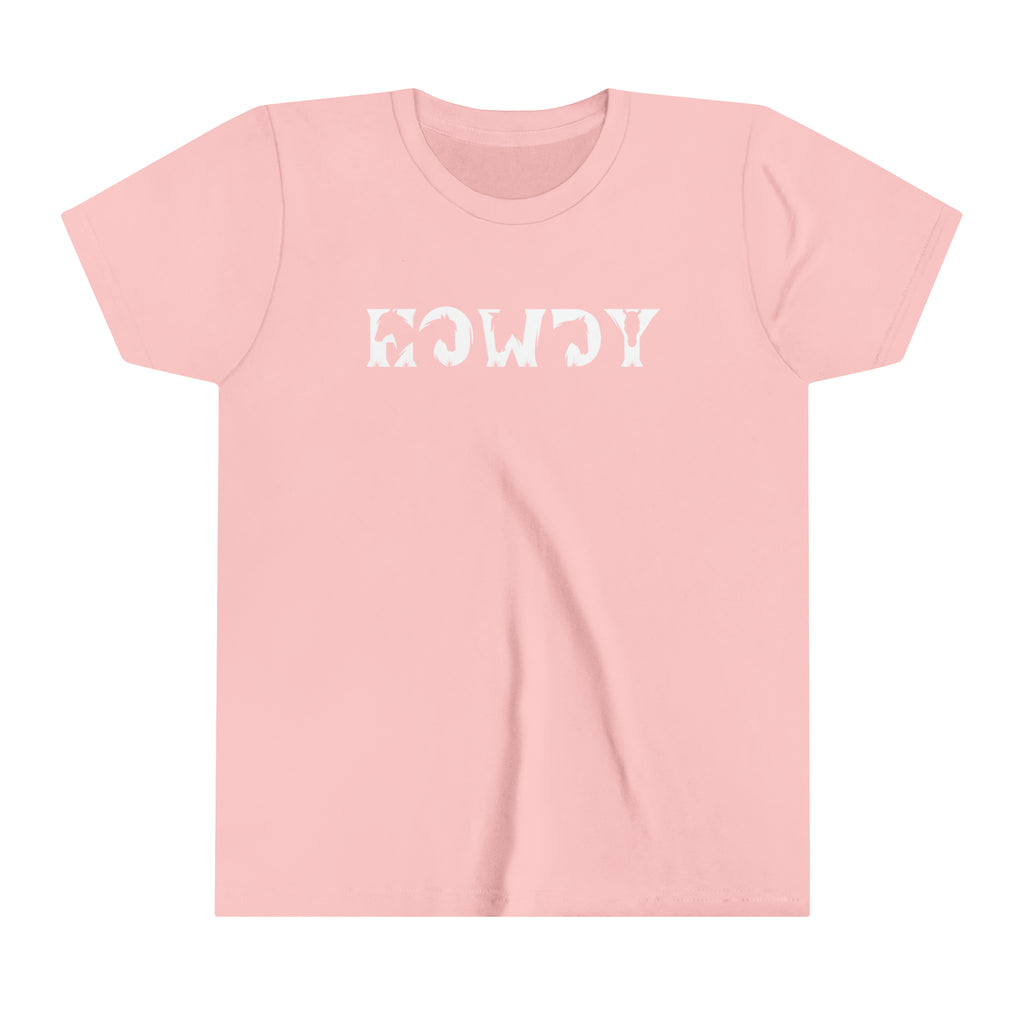 Howdy Youth Short Sleeve Tee Pink
