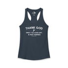 Thank God For Sweet Tea, Good Dirt & Fast Horses Tank Top Tank Top The Cinchy Cowgirl - Print XS Solid Indigo