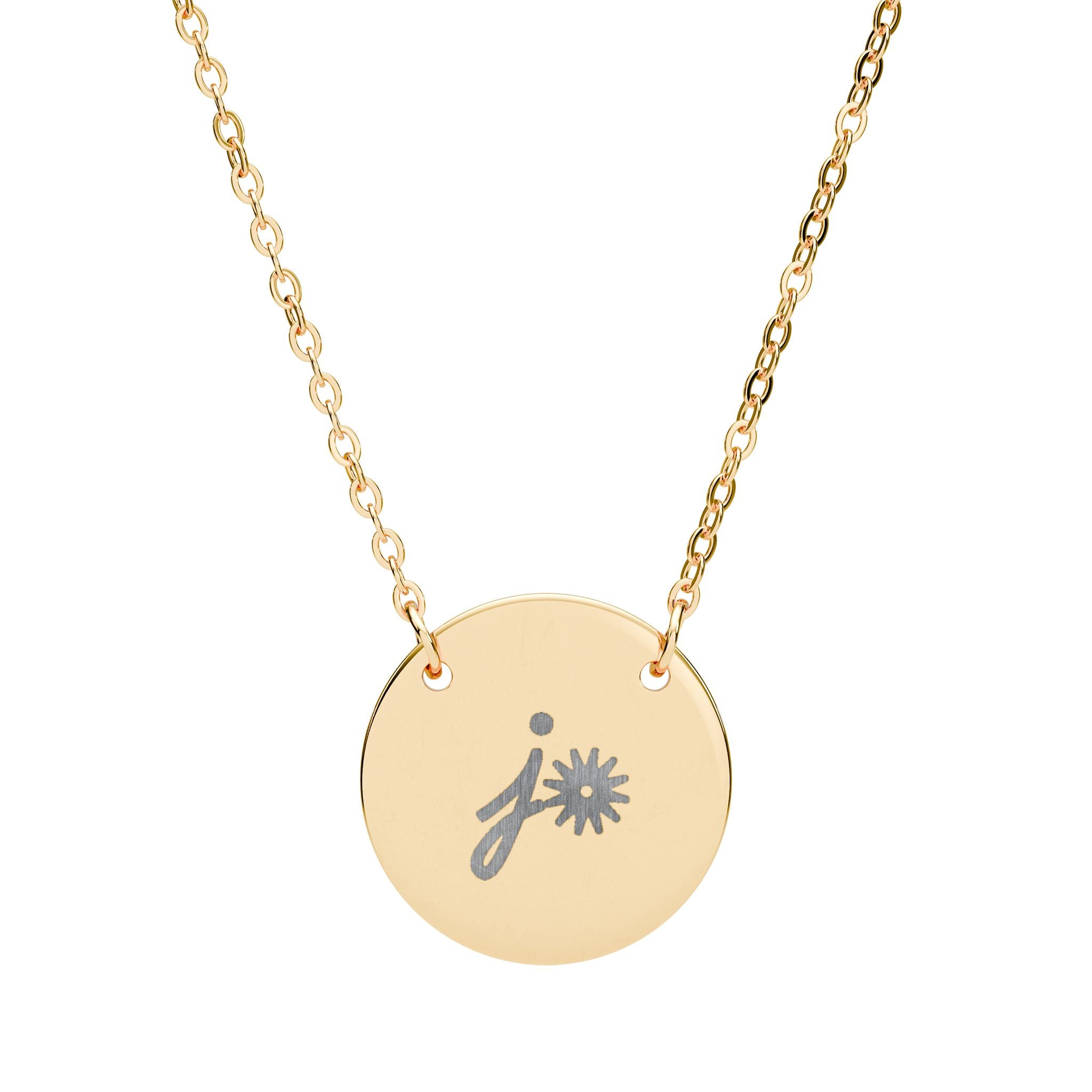 Personalized Cattle Brand Necklace Personalized Necklace The Cinchy Cowgirl - Print One Size 18K Gold PVD coating