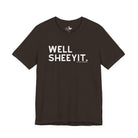 Well Sheeyit Short Sleeve Tee Graphic Tee The Cinchy Cowgirl - Print Brown XS