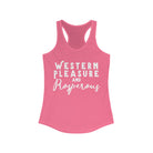 Western Pleasure & Prosperous Racerback Tank Horse Riding Discipline Tee Printify XS Solid Hot Pink 
