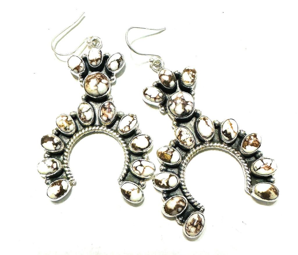 The Mustang Naja Dangle Earrings NT jewelry Nizhoni Traders LLC   