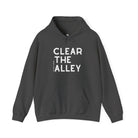 Clear The Alley Hoodie Graphic Hoodie The Cinchy Cowgirl - Print Dark Heather S
