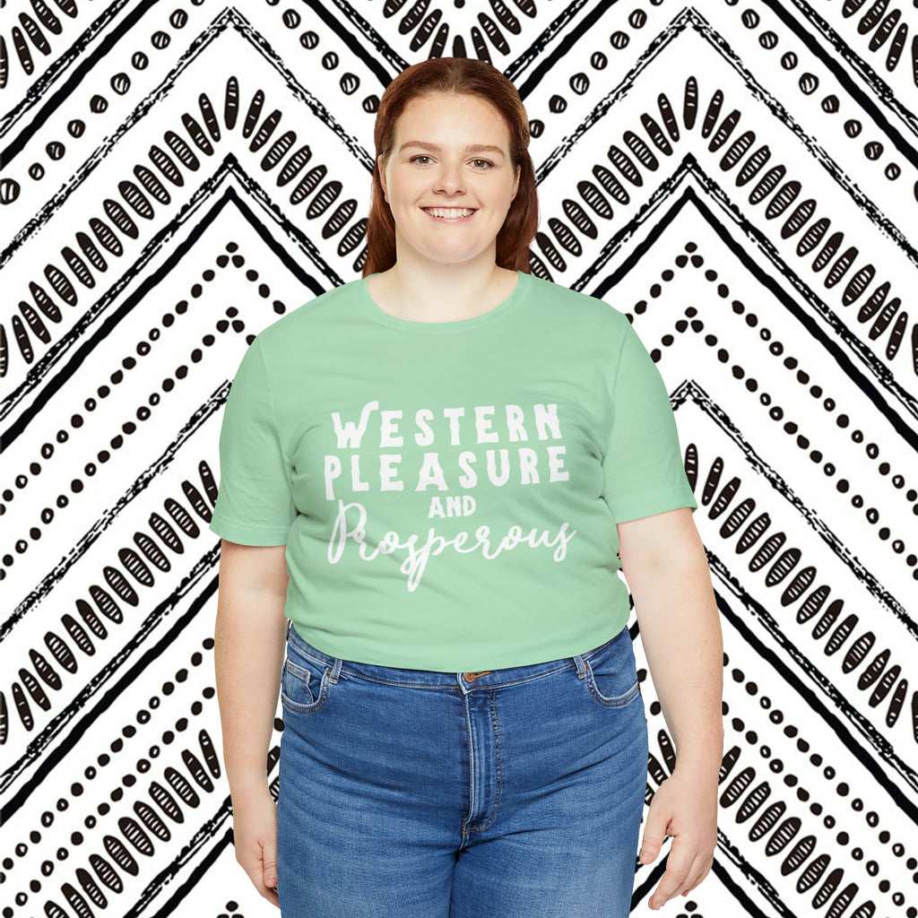 Western Pleasure & Prosperous Short Sleeve Tee Plus Size