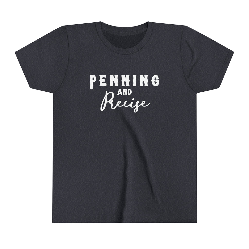 Penning & Precise Youth tee Navy