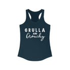 Grulla & Grouchy Racerback Tank Horse Color Shirts Printify XS Solid Midnight Navy 
