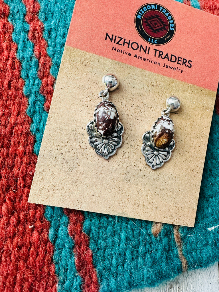 The Flowering Dangle Earrings NT jewelry Nizhoni Traders LLC   