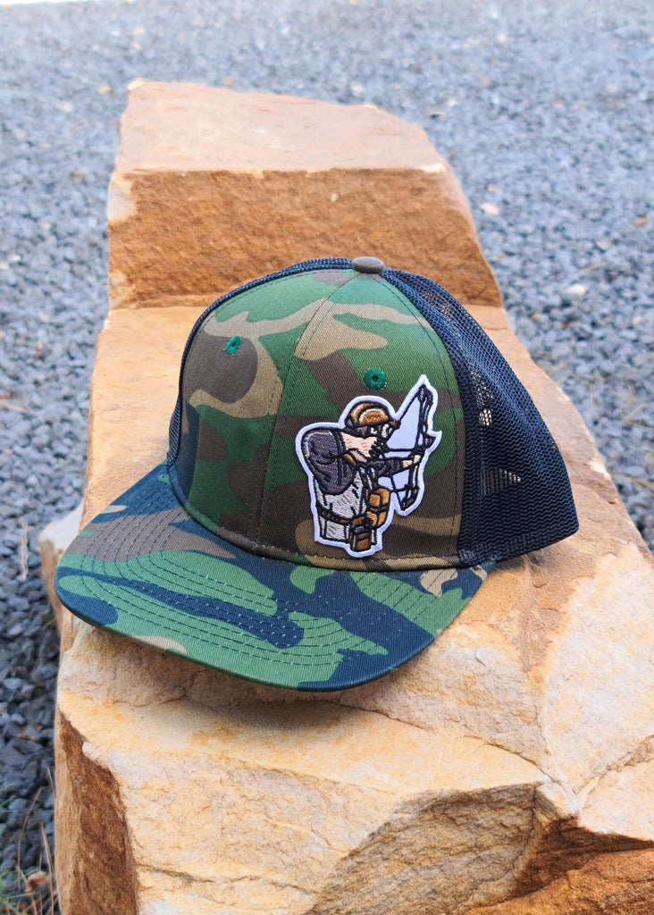 Camo Bow Hunter Patch Snapback Trucker Hat trucker cap The Cinchy Cowgirl