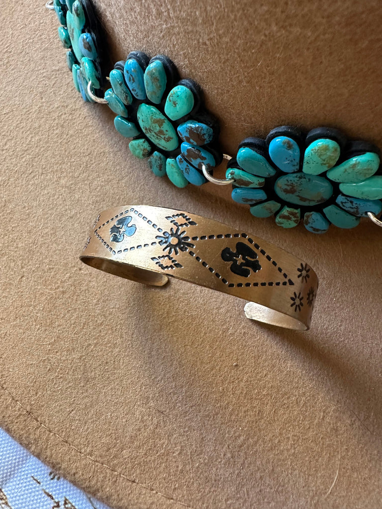 Vintage Copper Handmade Cuff Bracelet NT jewelry Nizhoni Traders LLC   
