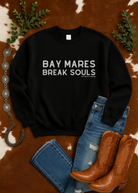 Bay Mares Break Souls Pullover Sweatshirt The Cinchy Cowgirl - Print
