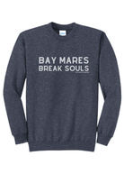 Bay Mares Break Souls Pullover Graphic Pullover The Cinchy Cowgirl Small Heather Navy