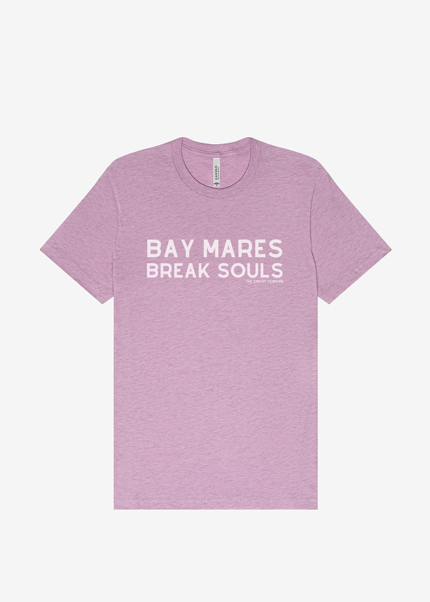 Bay Mares Break Souls Short Sleeve Graphic Tee Short Sleeve Graphic Tee The Cinchy Cowgirl Heather Lilac Small