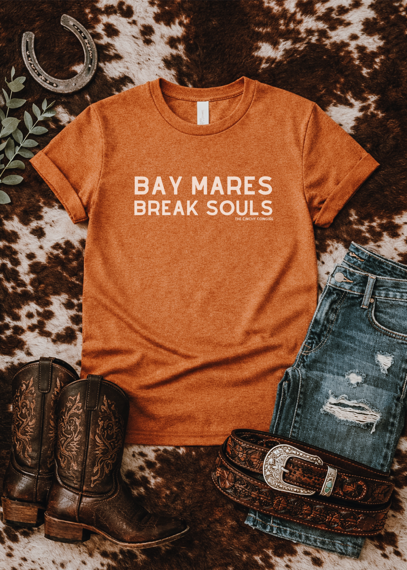 Bay Mares Break Souls Short Sleeve Tee T-Shirt The Cinchy Cowgirl - Print