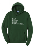 Bay Mares Build Character Hoodie Graphic Hoodie The Cinchy Cowgirl Small Dark Green