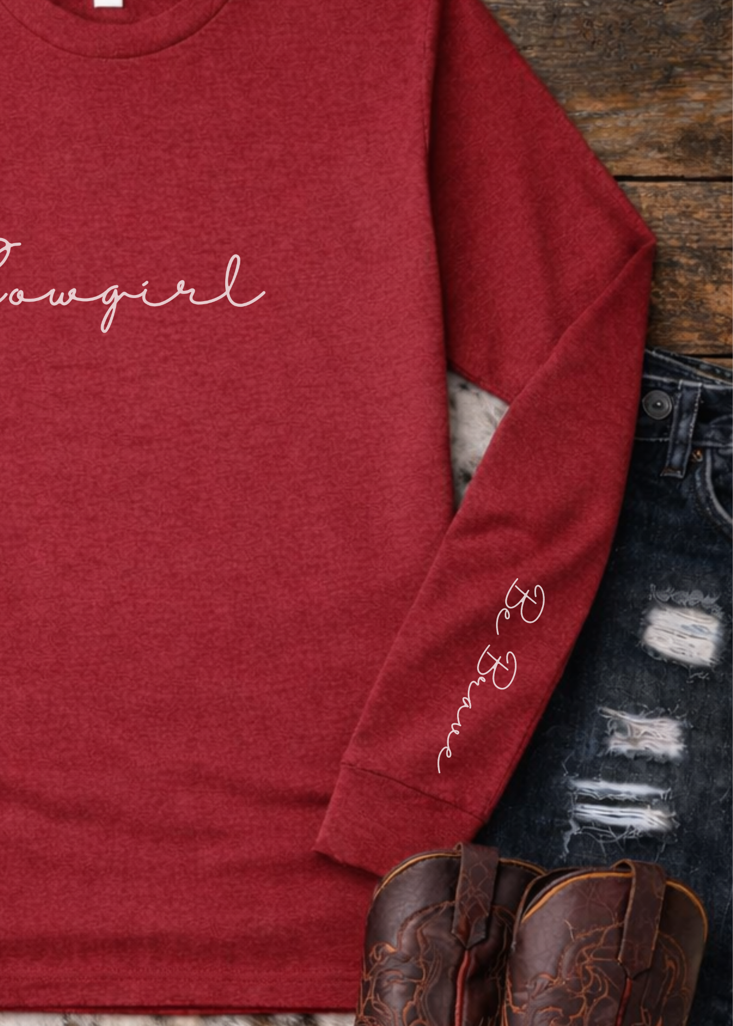 Be Brave Long Sleeve Graphic Tee graphic tee long sleeve The Cinchy Cowgirl