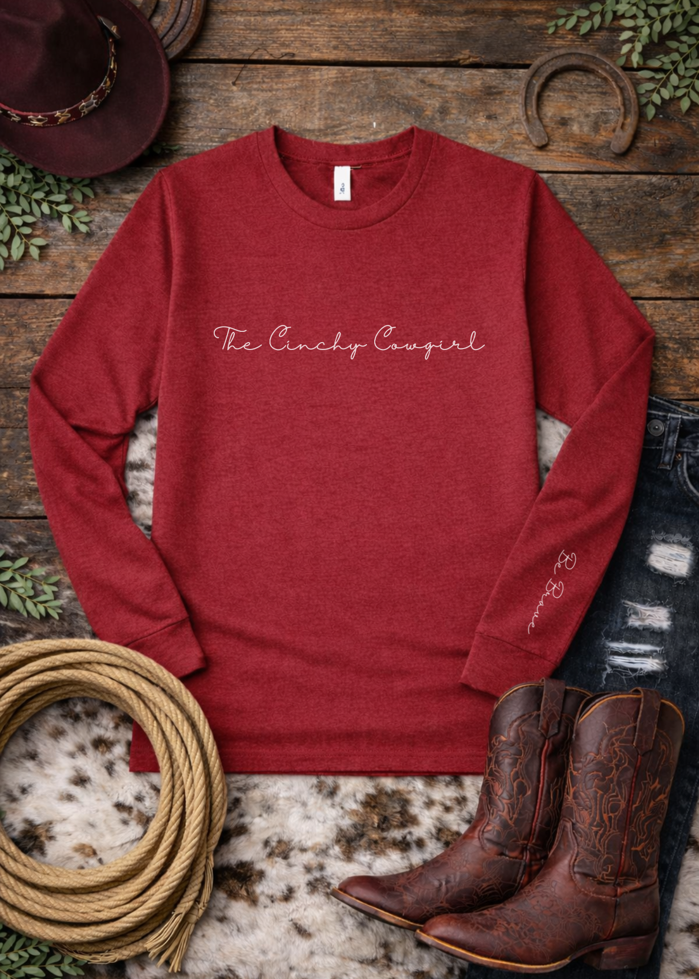 Be Brave Long Sleeve Graphic Tee graphic tee long sleeve The Cinchy Cowgirl