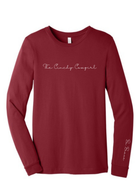 Be Brave Long Sleeve Graphic Tee graphic tee long sleeve The Cinchy Cowgirl Small Heather Cardinal