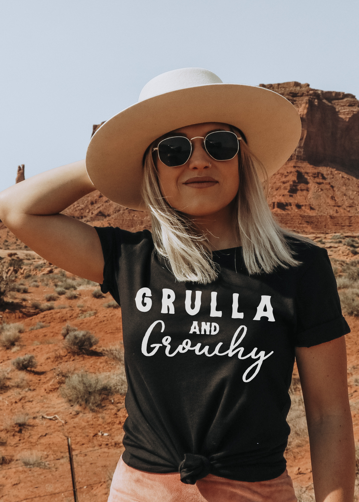 Grulla & Grouchy Short Sleeve Tee Horse Color Shirt Printify Black XS 