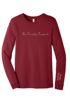 Breathe You Got This Long Sleeve Graphic Tee graphic tee long sleeve The Cinchy Cowgirl Small Heather Cardinal