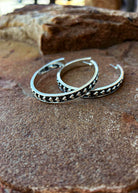 Bubble Heart Hoop Earrings Earrings Blue Tortoise