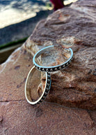 Bubble Heart Hoop Earrings Earrings Blue Tortoise