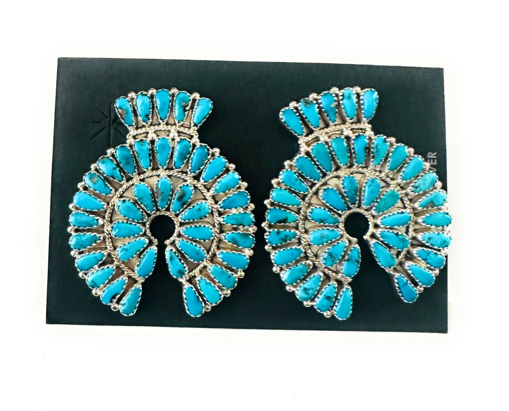 Desert Sleeping Beauty Post Earrings NT jewelry Nizhonin Traders LLC   