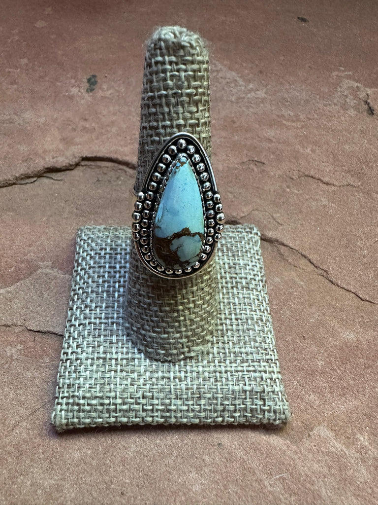 The Turquoise Flow Ring NT jewelry Nizhoni Traders LLC   
