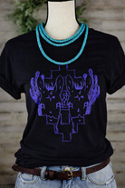 Southwestern Donkey Short Sleeve Tee tcc graphic tee The Cinchy Cowgirl Small Black