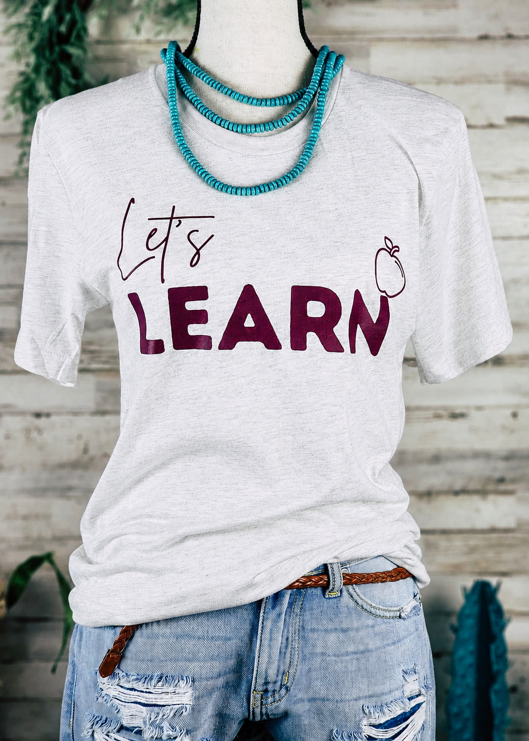 Ash Let's Learn Short Sleeve Graphic Tee tcc graphic tee The Cinchy Cowgirl
