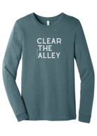 Clear The Alley Long Sleeve Graphic Tee Long Sleeve Graphic Tee The Cinchy Cowgirl Heather Slate Small