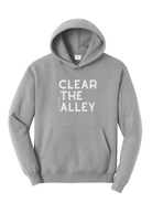Clear The Alley Hoodie Graphic Hoodie The Cinchy Cowgirl Small Athletic Heather Grey