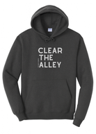 Clear The Alley Hoodie Graphic Hoodie The Cinchy Cowgirl Small Dark Heather Grey