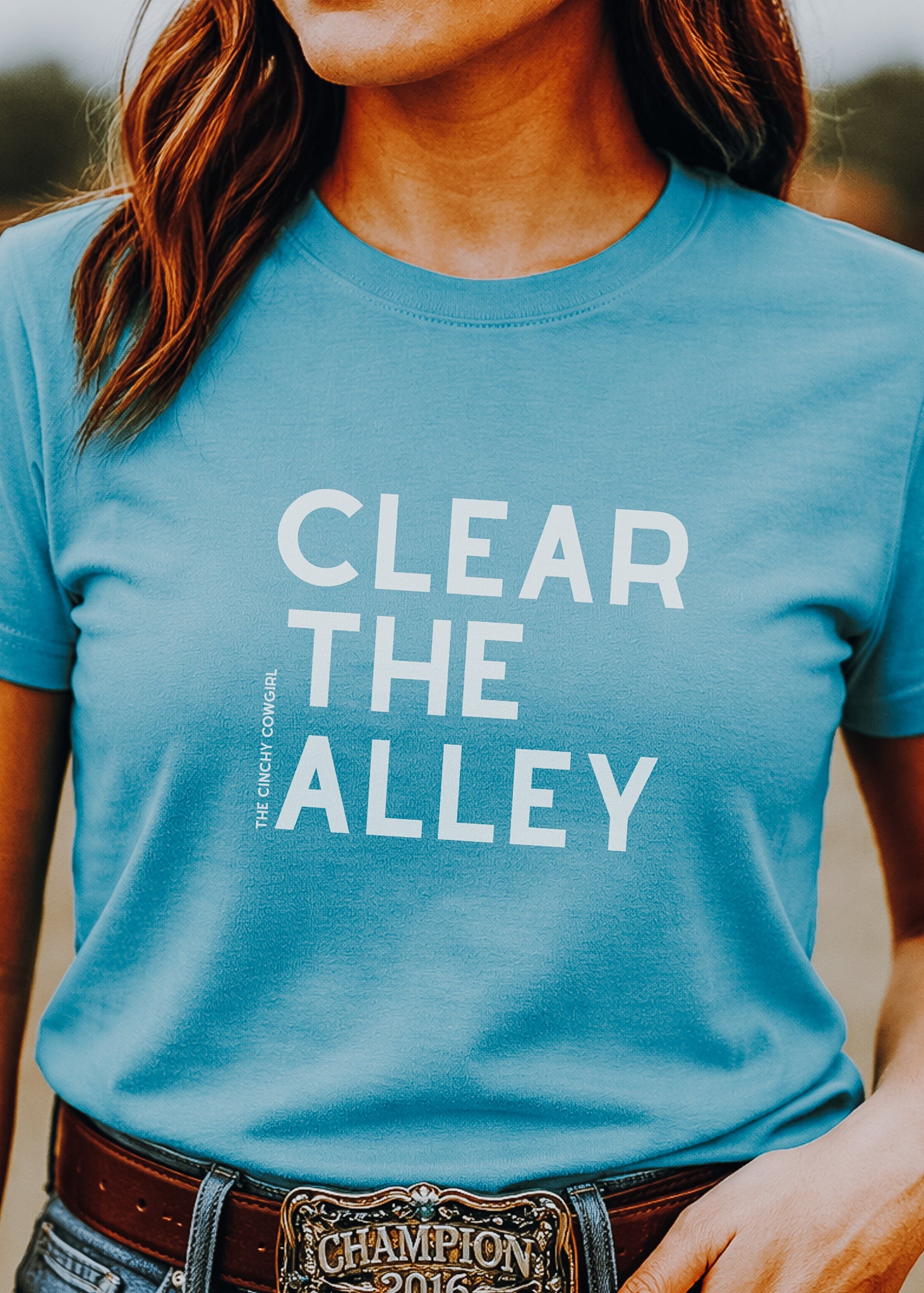 Clear The Alley Short Sleeve Graphic Tee Short Sleeve Graphic Tee The Cinchy Cowgirl