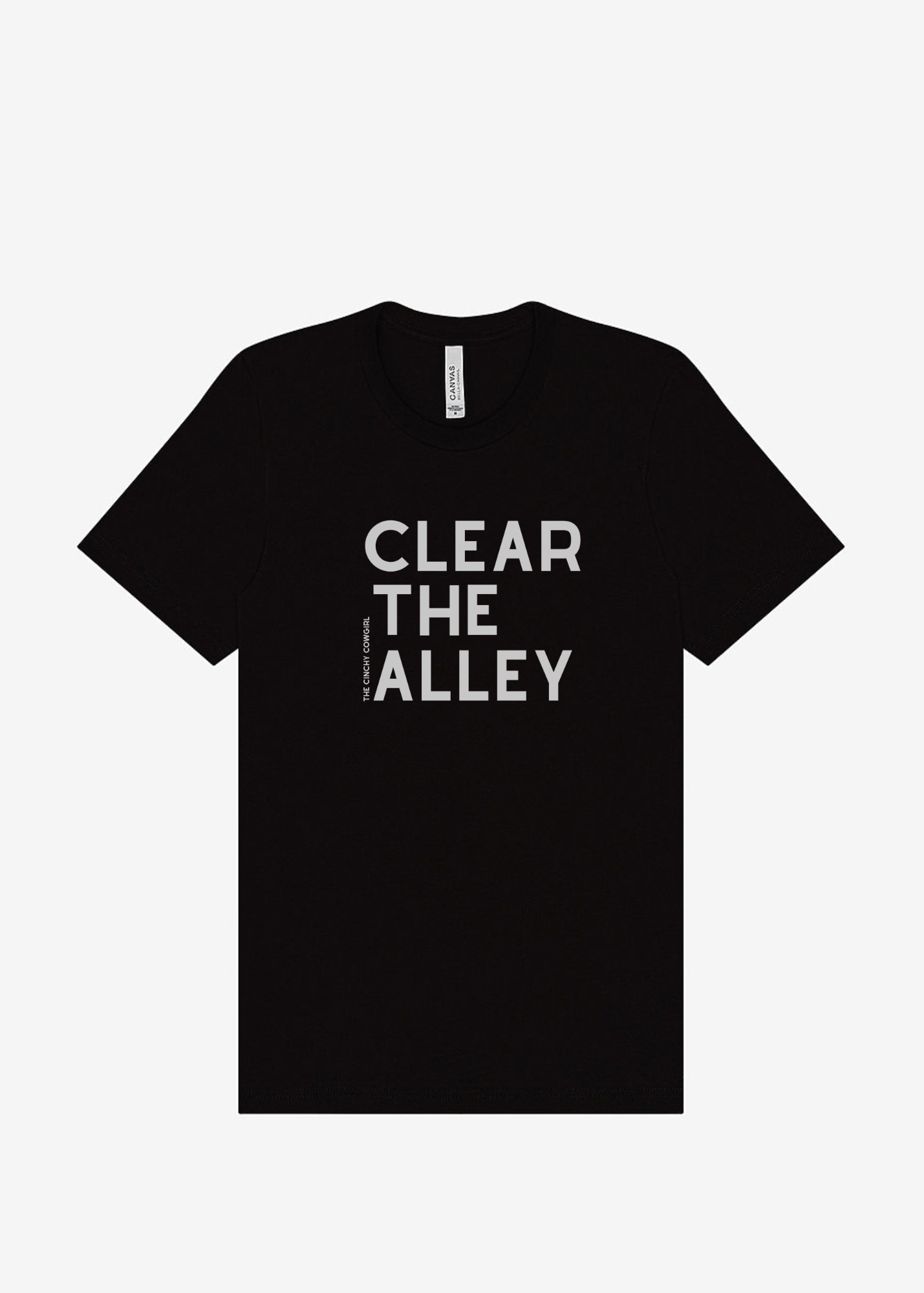 Clear The Alley Short Sleeve Graphic Tee Short Sleeve Graphic Tee The Cinchy Cowgirl Black Small