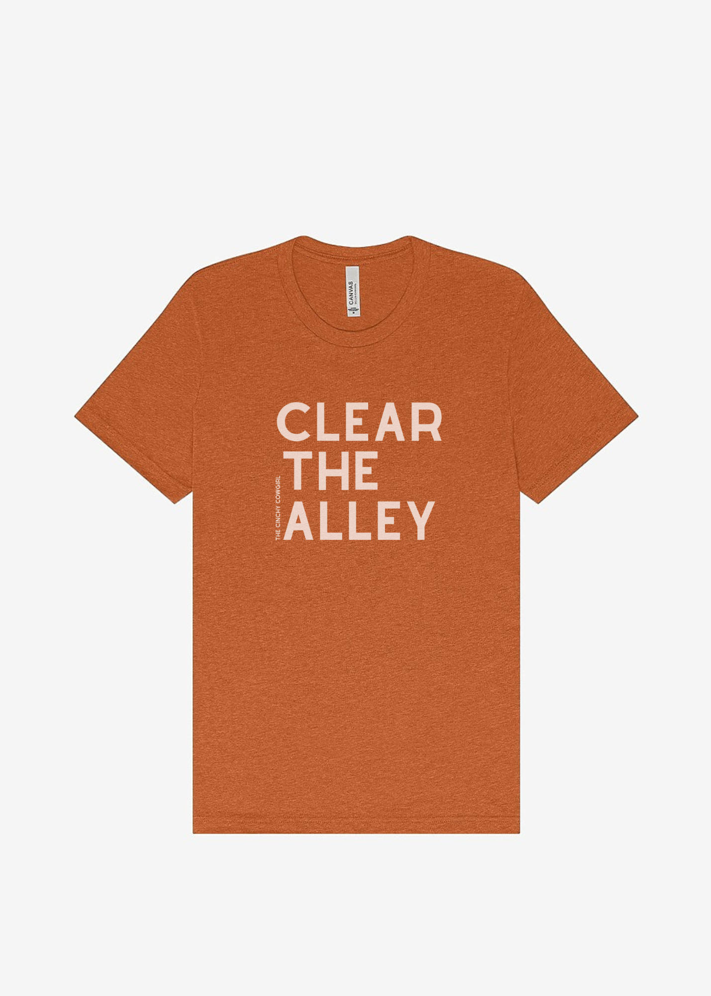 Clear The Alley Short Sleeve Graphic Tee Short Sleeve Graphic Tee The Cinchy Cowgirl Heather Autumn Small