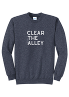 Clear The Alley Pullover Graphic Pullover The Cinchy Cowgirl Small Heather Navy