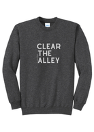Clear The Alley Pullover Graphic Pullover The Cinchy Cowgirl Small Dark Heather Gray