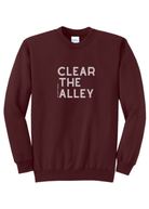 Clear The Alley Pullover Graphic Pullover The Cinchy Cowgirl Small Maroon