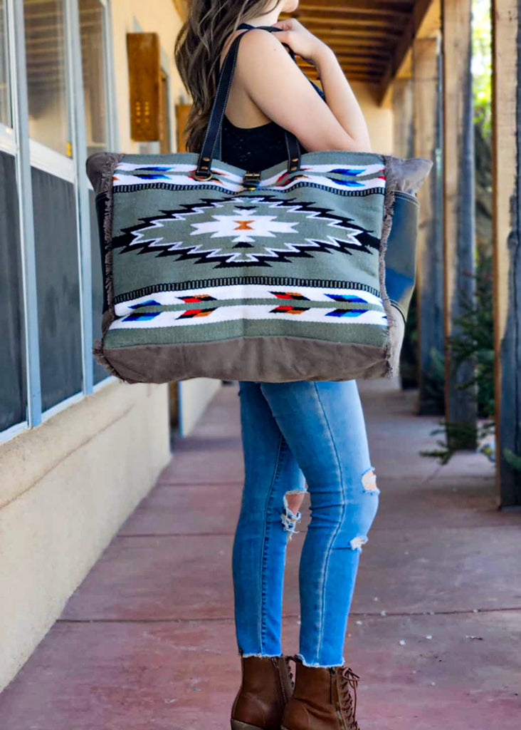 Cloud Arrow Weekender Duffle Bag Weekender Handbag Myra