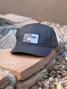 Patch Coffee Scripture And Horses Bucket Trucker Hat Patch TCC Hat The Cinchy Cowgirl