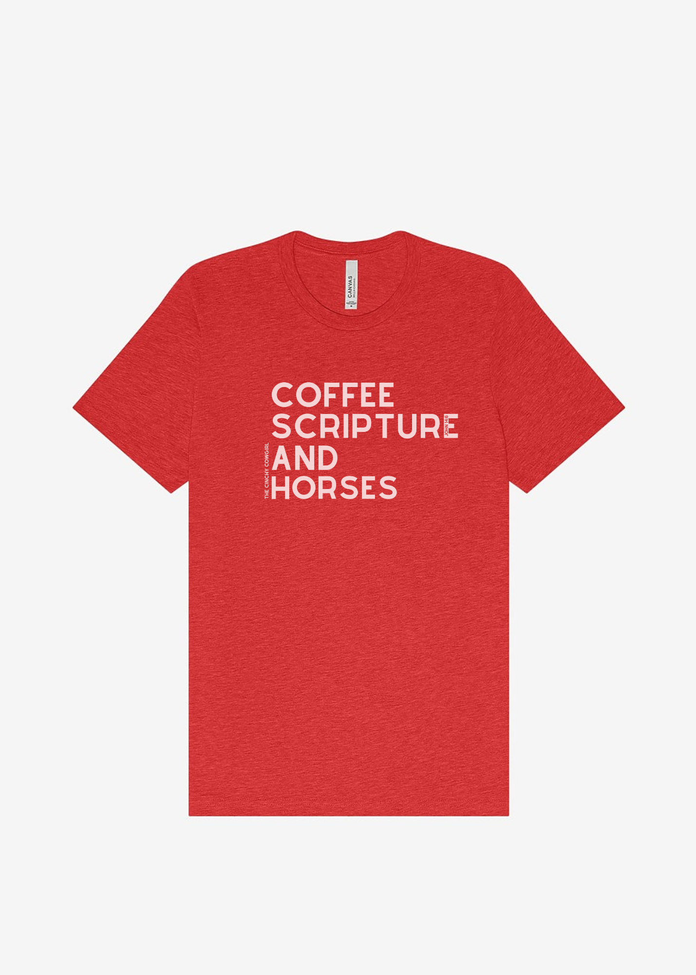 Coffee Scripture Horses Short Sleeve Graphic Tee Short Sleeve Graphic Tee The Cinchy Cowgirl