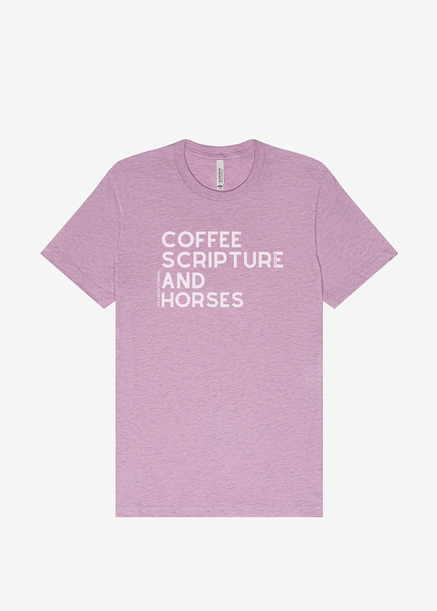 Coffee Scripture Horses Short Sleeve Graphic Tee Short Sleeve Graphic Tee The Cinchy Cowgirl
