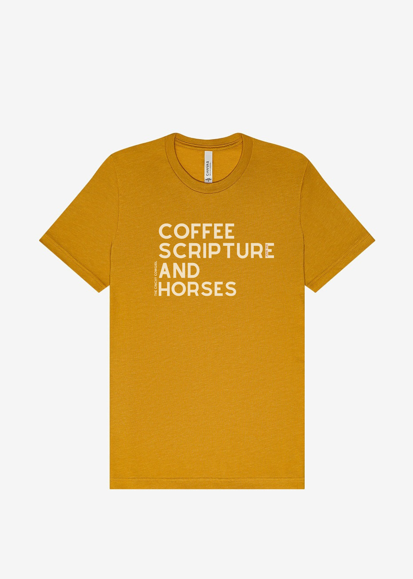 Coffee Scripture Horses Short Sleeve Graphic Tee Short Sleeve Graphic Tee The Cinchy Cowgirl