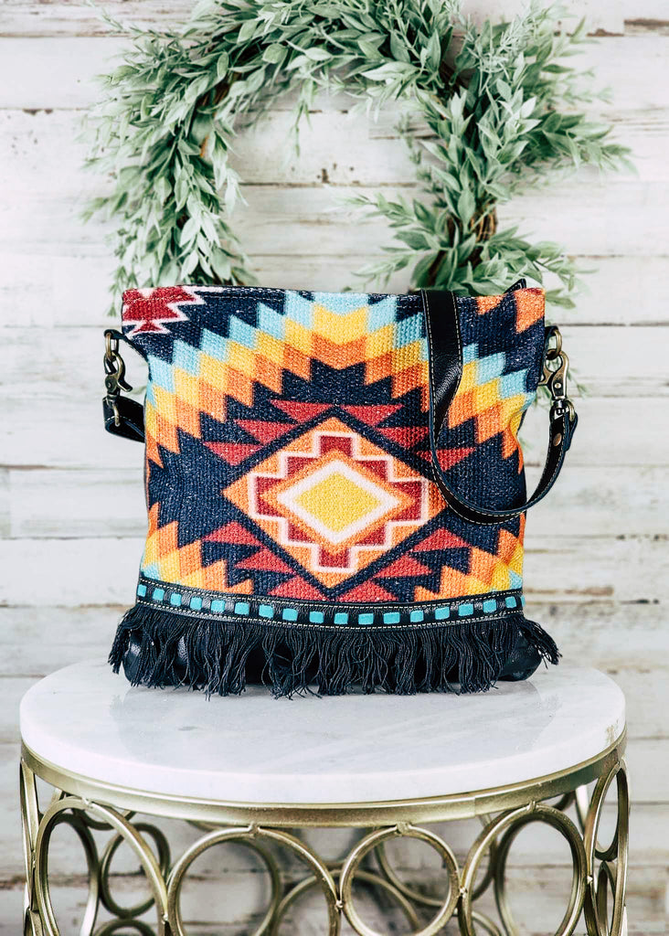 Colorful Aztec Crossbody Handbag Crossbody Handbag Myra   