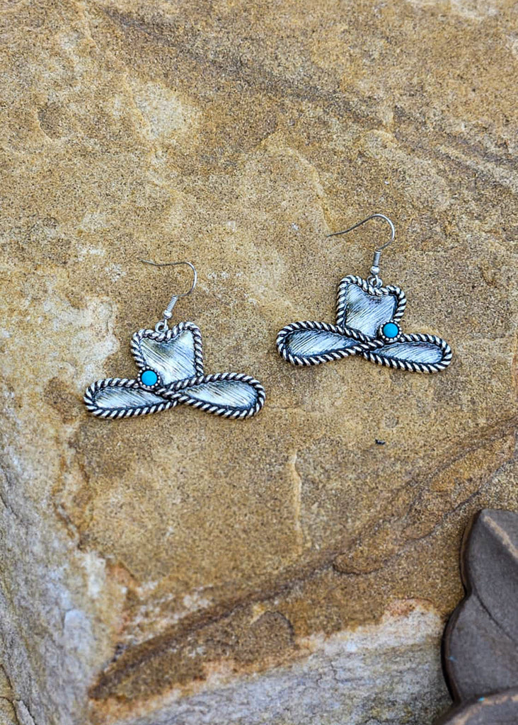 Cowboy Hat Dangle Earrings Earrings Blue Tortoise
