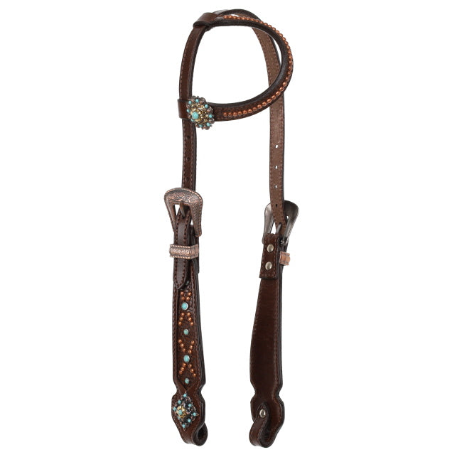 Cowboy's Weave One Ear Headstall and Breastcollar Set headstall set Shiloh