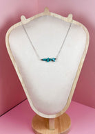 Delicate Turquoise Chip Necklace Earrings The Cinchy Cowgirl (BT)