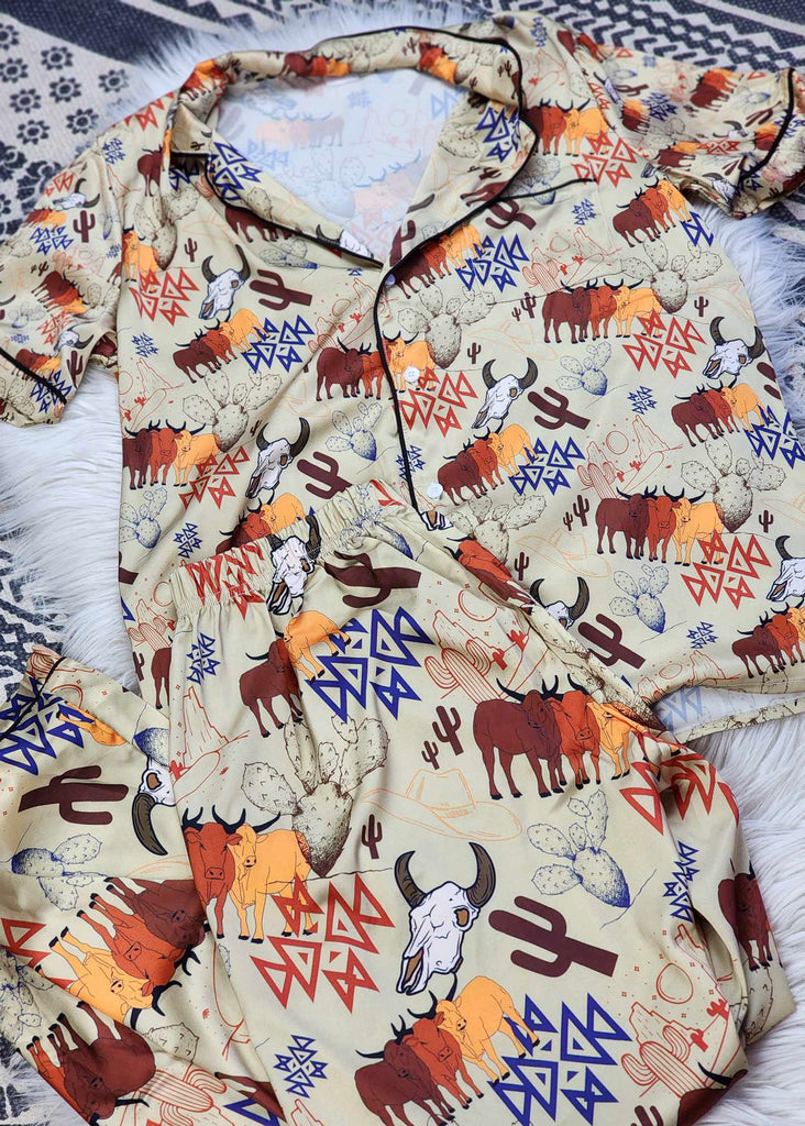 Desperado Days Silky Western Pajamas pajamas The Cinchy Cowgirl (YC)   